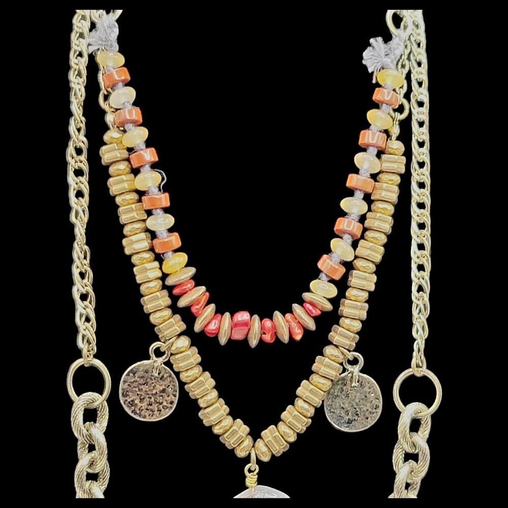 NWT Free people Under The Same Sun Gold Necklace Jewelry Gift - Picture 7 of 10